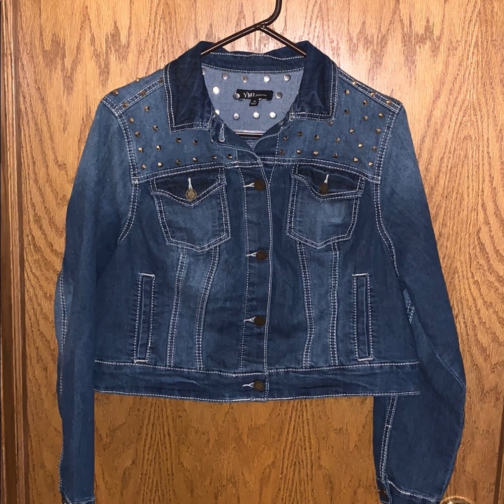 Studded denim jacket
